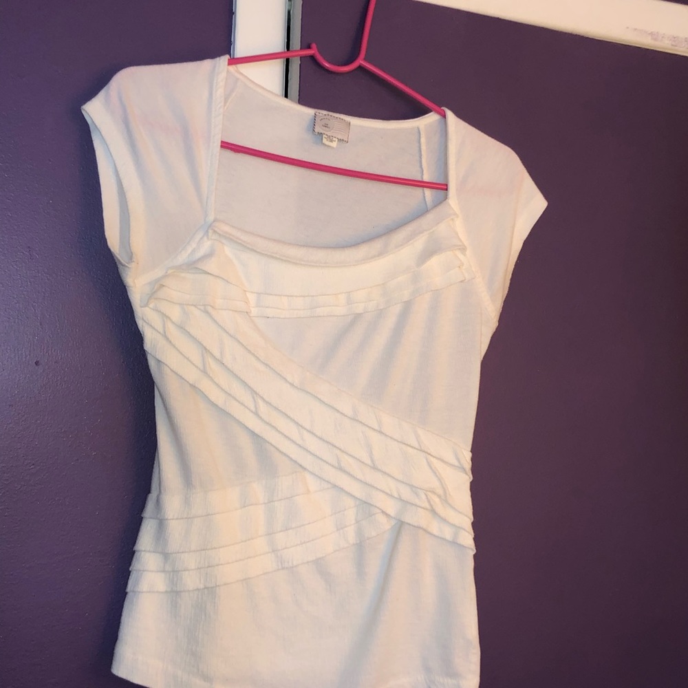 Off white asymmetric shirt